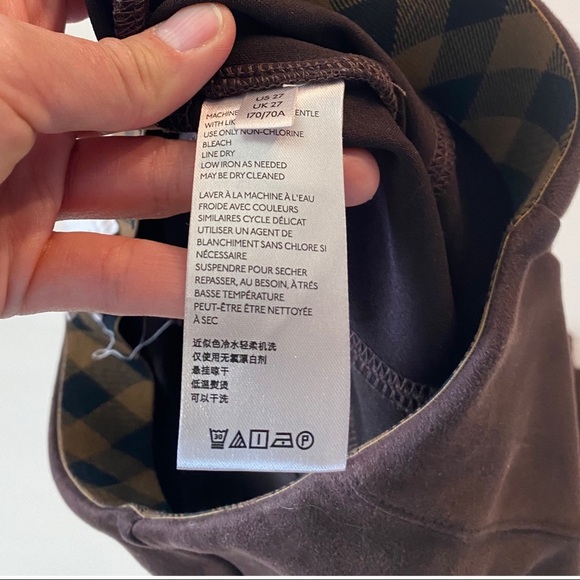 Anthropologie Faux-Suede Leggings with ankle zippers - size 27 - Picture 11 of 15